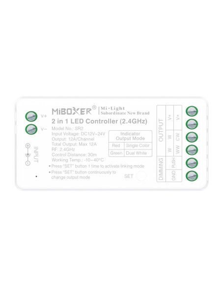 MiBoxer SR2 Controller LED 2in1 Monocolor/Dual White (2.4GHz)
