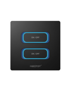 MiBoxer ESR2-B Smart Switch cu 2 canale 2.4Ghz, Negru