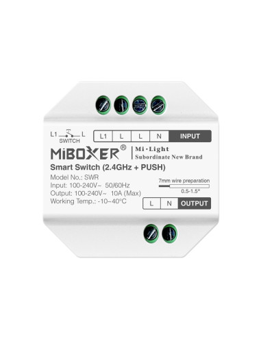 MiBoxer SWR Releu Inteligent (2.4G + PUSH)