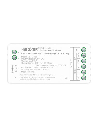 MiBoxer SPIB5 Controller LED Digital+DMX 5in1 (BLE+2.4G)