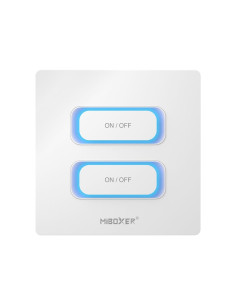 MiBoxer ESR2-W Smart Switch cu 2 canale 2.4Ghz, Alb