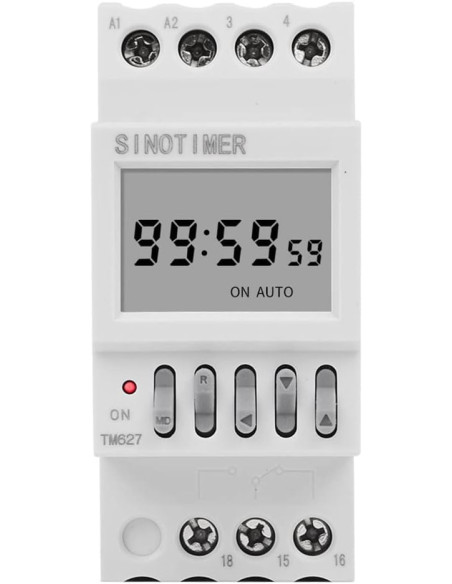Temporizator 220V, monofazic sau trifazic, programabil 1 secundă până la 99 de ore Releu de timp pentru ciclu automat infinit