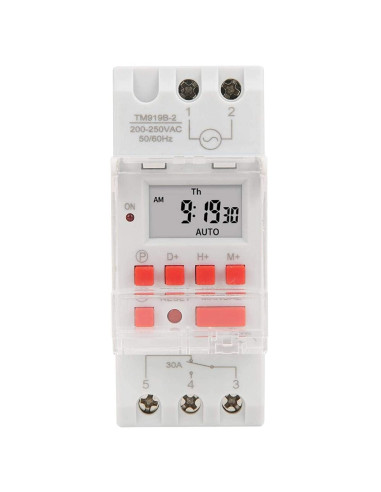 Resigilat Releu digital cu temporizator, Sinotimer, temporizator, intrerupator, programabila, 230V, 30A, 5000W, TM919B-2-30A
