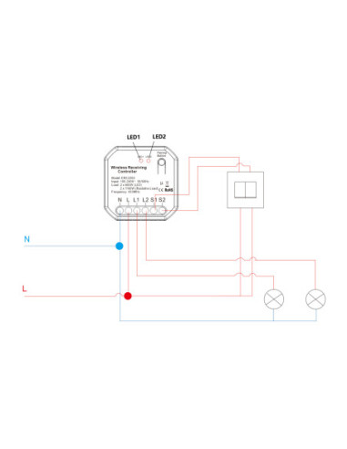 Controller Kinetic Energy, 1 canal, 1,5A, Dimmer WiFi + RF433 Tuya (cu nul)