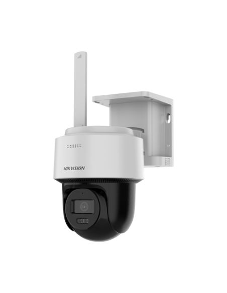 Camera PT 4G 4MP cu panou solar, lentila 4mm, IR 30m, WL 30m, Audio, IP66 - HIKVISION DS-2CFSP4-4G-4mm