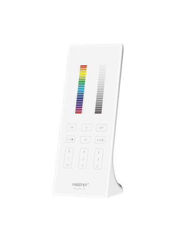 MiBoxer Y3-W Telecomanda Verticala 3 Zone RGB+CCT 2.4Ghz, Alb