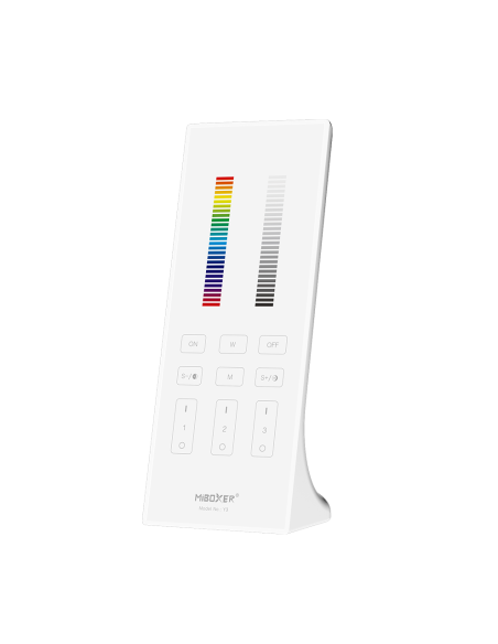 MiBoxer Y3-W Telecomanda Verticala 3 Zone RGB+CCT 2.4Ghz, Alb