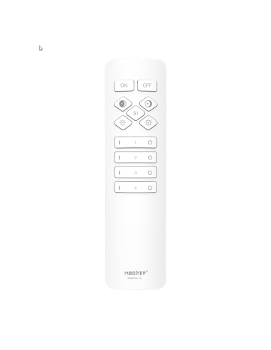 MiBoxer C1-W Telecomanda 2.4G Monocolor/Dual White, Alb