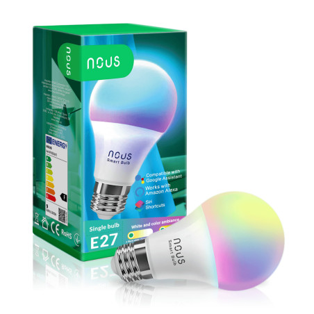 Bec LED Smart E27 RGB+CCT WiFi TUYA NOUS
