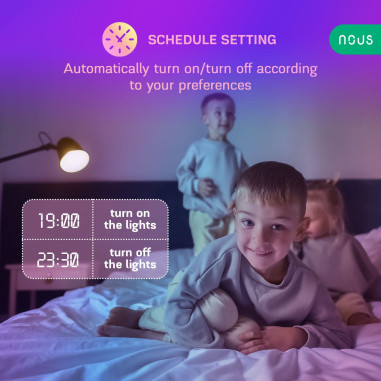 Bec LED Smart E27 RGB+CCT WiFi TUYA NOUS