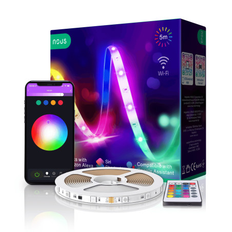 KIT Bandă LED Smart RGB WiFi TUYA Nous - 5m