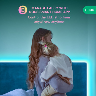 KIT Bandă LED Smart RGB WiFi TUYA Nous - 5m
