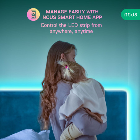 KIT Bandă LED Smart RGB WiFi TUYA Nous - 5m
