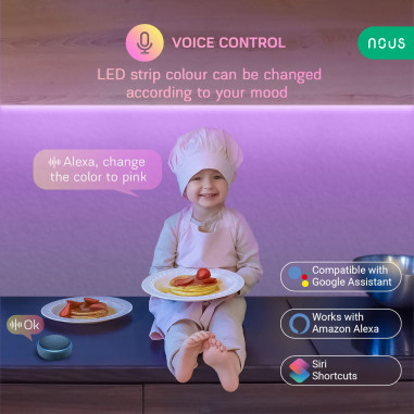 KIT Bandă LED Smart RGB WiFi TUYA Nous - 5m