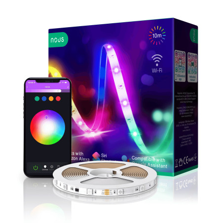 KIT Bandă LED Smart RGB WiFi TUYA Nous - 10m