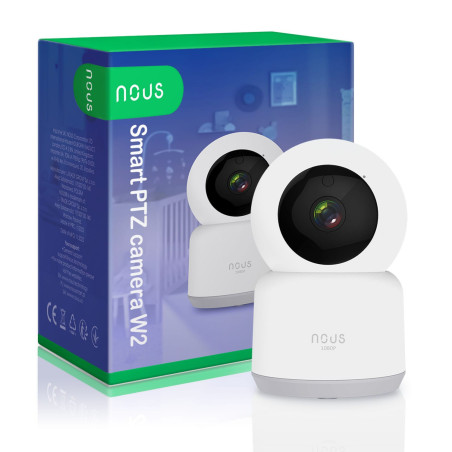 Cameră de Supraveghere de Interior PTZ 2MP FullHD WiFi TUYA NOUS (Albă)