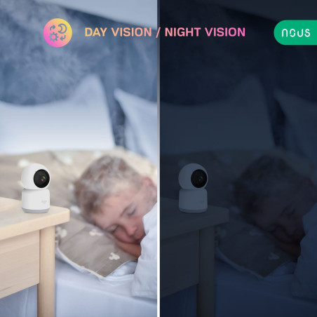 Cameră de Supraveghere de Interior PTZ 2MP FullHD WiFi TUYA NOUS (Albă)