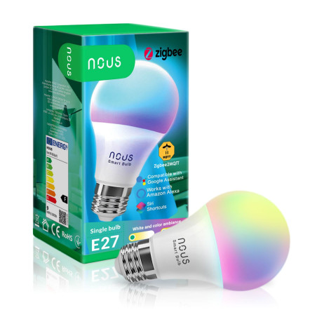 Bec LED Smart E27 RGB+CCT ZigBee TUYA NOUS