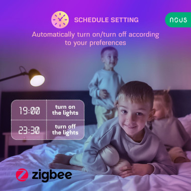 Bec LED Smart E27 RGB+CCT ZigBee TUYA NOUS