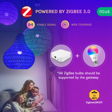 Bec LED Smart E27 RGB+CCT ZigBee TUYA NOUS