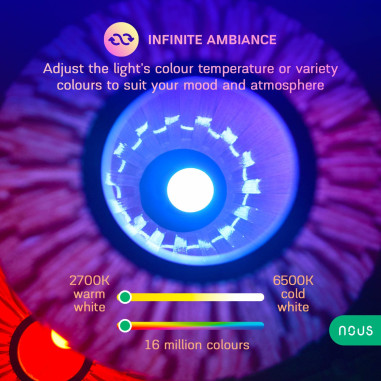 Bec LED Smart E27 RGB+CCT ZigBee TUYA NOUS
