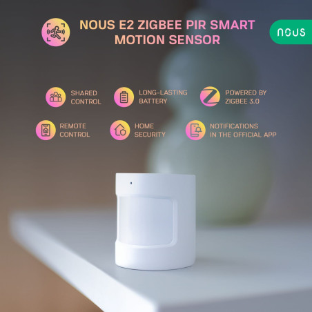 Senzor de Mișcare Smart ZigBee TUYA NOUS