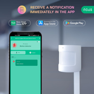Senzor de Mișcare Smart ZigBee TUYA NOUS