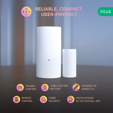 Senzor pentru Ușă / Fereastră Smart ZigBee TUYA NOUS