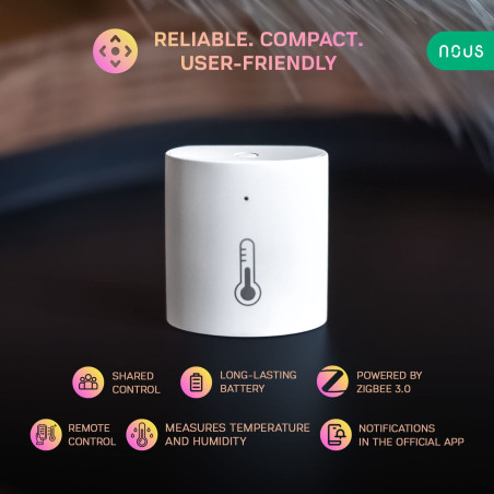 Senzor de Temperatură și Umiditate Smart ZigBee TUYA NOUS