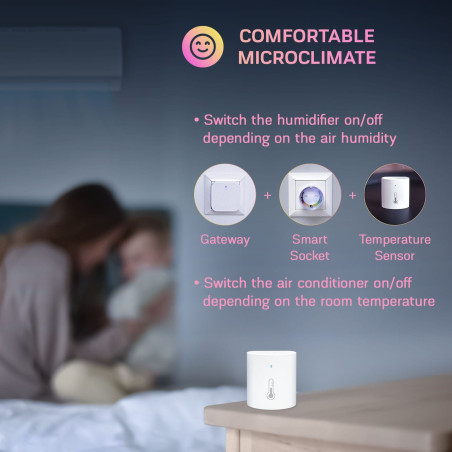 Senzor de Temperatură și Umiditate Smart ZigBee TUYA NOUS
