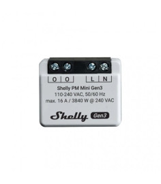 Shelly PM Mini Gen3 - contorizare energie 16A (WiFi, Bluetooth)