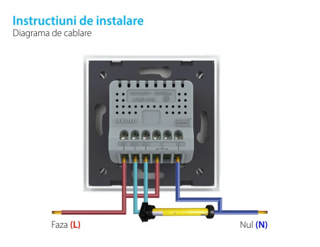 Modul Întrerupător Touch Acționare Jaluzele cu Nul LIVOLO (Fără Panou Sticlă)