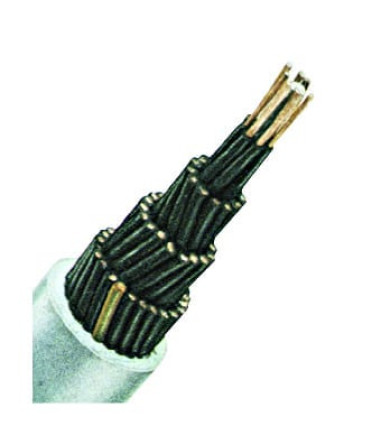 Cablu de comandă cu izolație din PVC, YSLY-JZ 7 x 0,75 gri