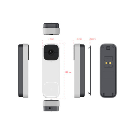 Sonerie Video Smart WiFi Tuya WOOX + Chime