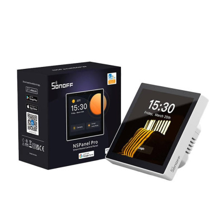 SONOFF NSPANEL PRO Panou de Control Tactil, Montaj in Doză (WiFi, Bluetooth, Zigbee) alb