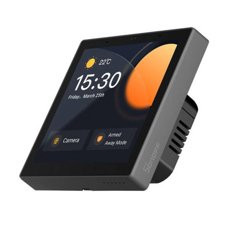 SONOFF NSPANEL PRO Panou de Control Tactil, Montaj in Doză (WiFi, Bluetooth, Zigbee) negru