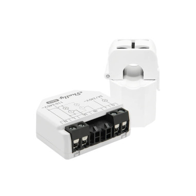 Shelly EM Gen3 + 1 clema de 50A (clamp) - Contor de Energie Smart Monofazat cu Releu (WiFi, Bluetooth)