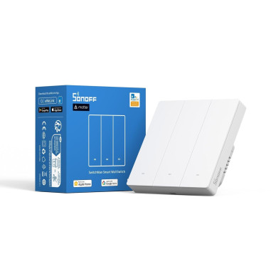 Întrerupător Smart triplu WiFi Matter SONOFF M5 80 ALB (cu nul)