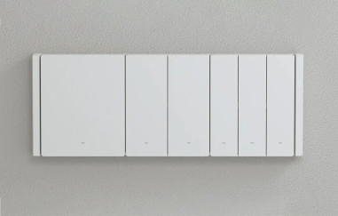Ramă pentru 4 Întrerupătoare WiFi Sonoff M5 80, Alb