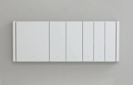 Ramă pentru 4 Întrerupătoare WiFi Sonoff M5 80, Alb