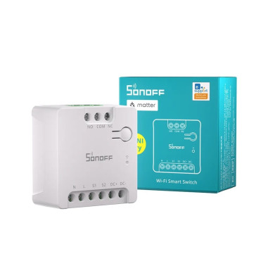 Modul Smart 1 Canal Dry Contact WiFi Matter SONOFF Mini-D (cu nul)