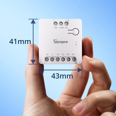 Modul Smart 1 Canal Dry Contact WiFi Matter SONOFF Mini-D (cu nul)