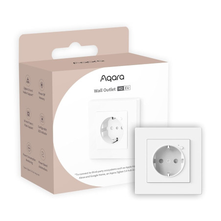 Priză Smart ZigBee AQARA H2 EU Alb (WP-P01D)