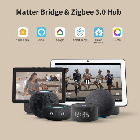 Panou de Control Tactil cu Montaj in Doză, AQARA Panel Hub S1 Plus (WiFi, Bluetooth, Zigbee)