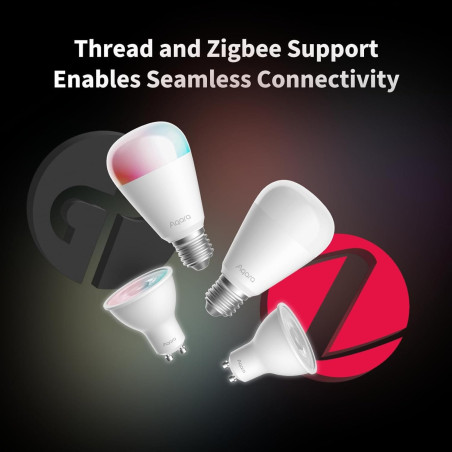 Bec LED Smart E27 RGB+CCT ZigBee și Thread AQARA T2