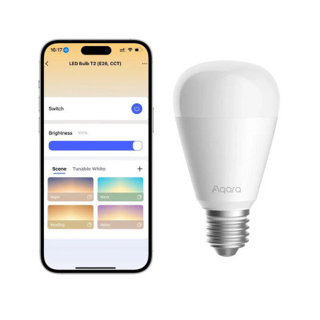 Bec LED Smart E27 CCT ZigBee și Thread AQARA T2
