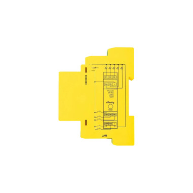 Shelly Pro RGBWW PM - modul control Smart banda LED 12/24V (Ethernet, WiFi, Bluetooth)