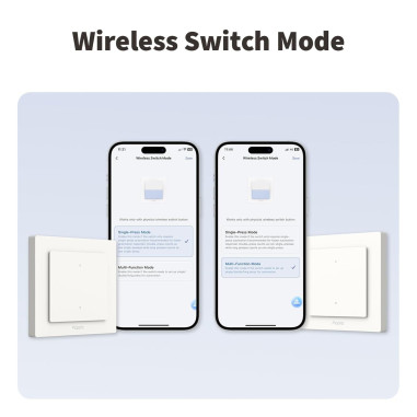 Întrerupător Smart Simplu ZigBee AQARA H2 EU Alb (cu Nul Opțional)