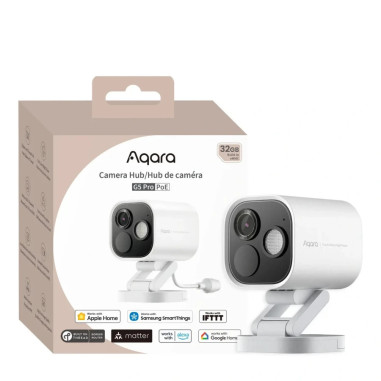 Cameră de Supraveghere interior/ exterior POE AQARA Camera Hub G5 Pro Alb