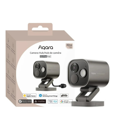 Cameră de Supraveghere interior/ exterior POE AQARA Camera Hub G5 Pro Gri